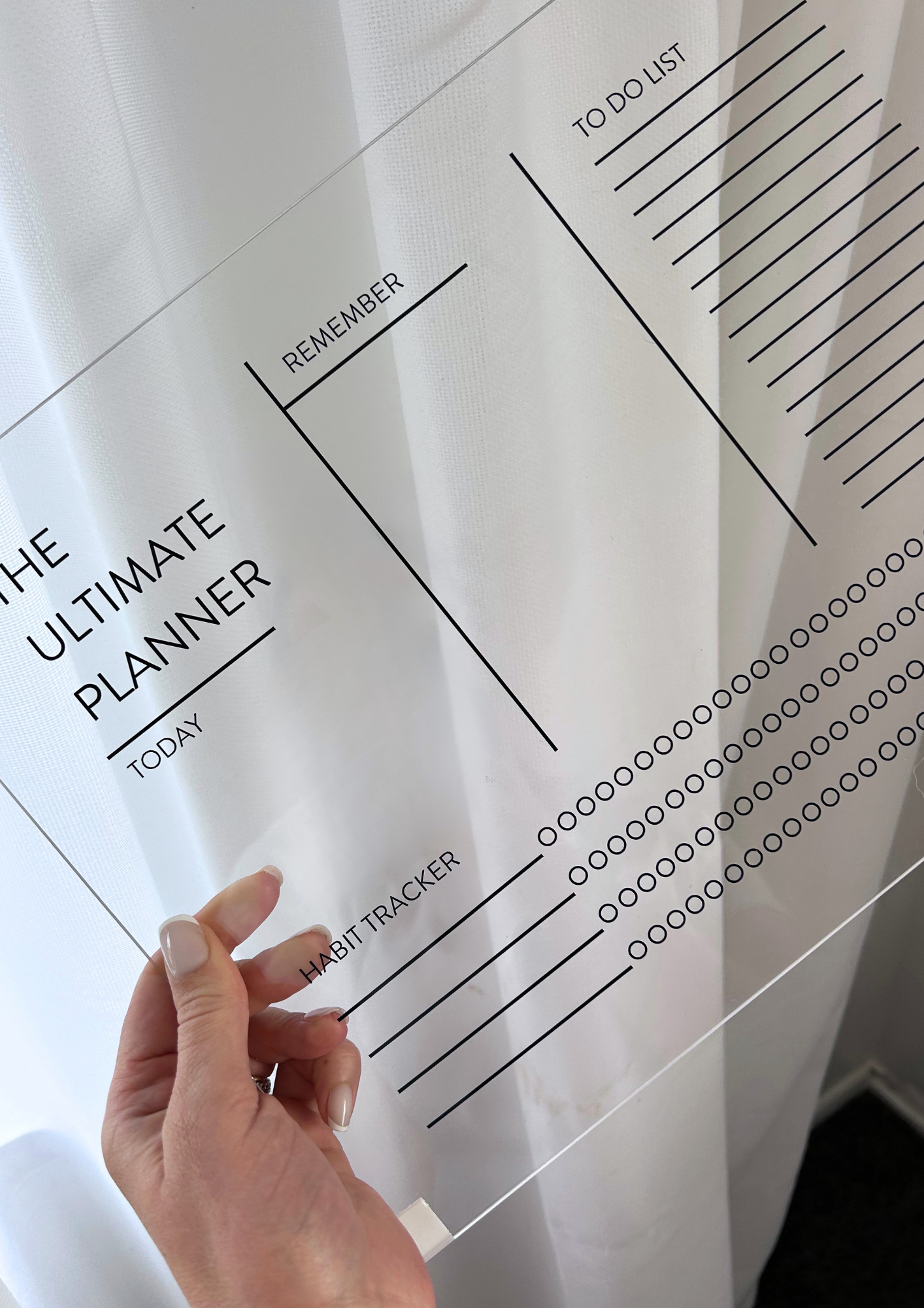 4-Piece Acrylic Planner (3 month view)