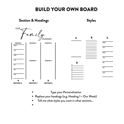 Fridge Week/Meal Planner