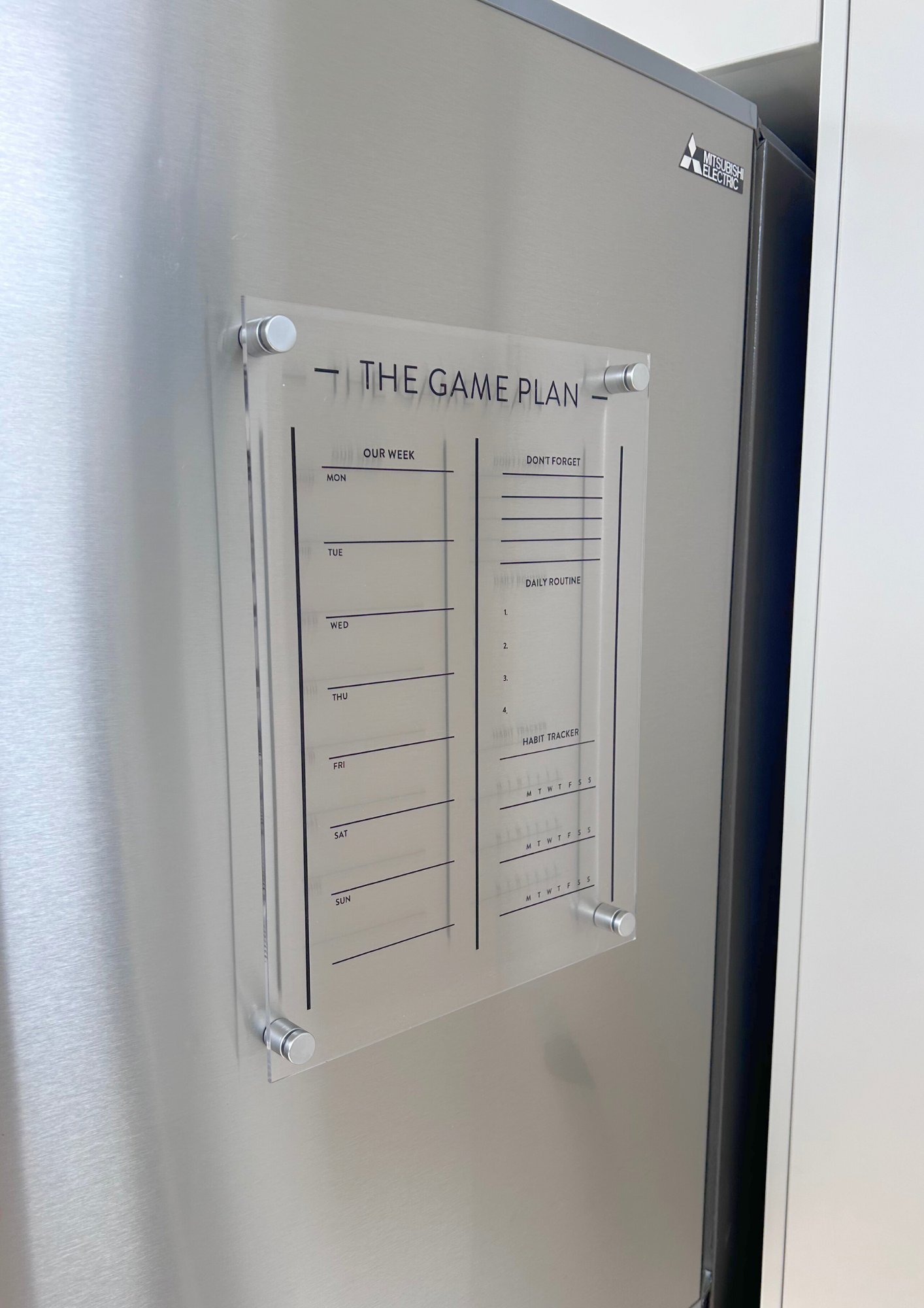 Habit & Task Tracker – Acrylic